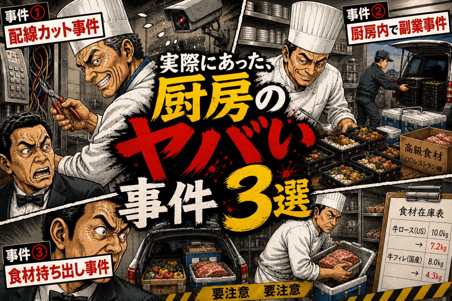 実際にあった、厨房のヤバい事件３選