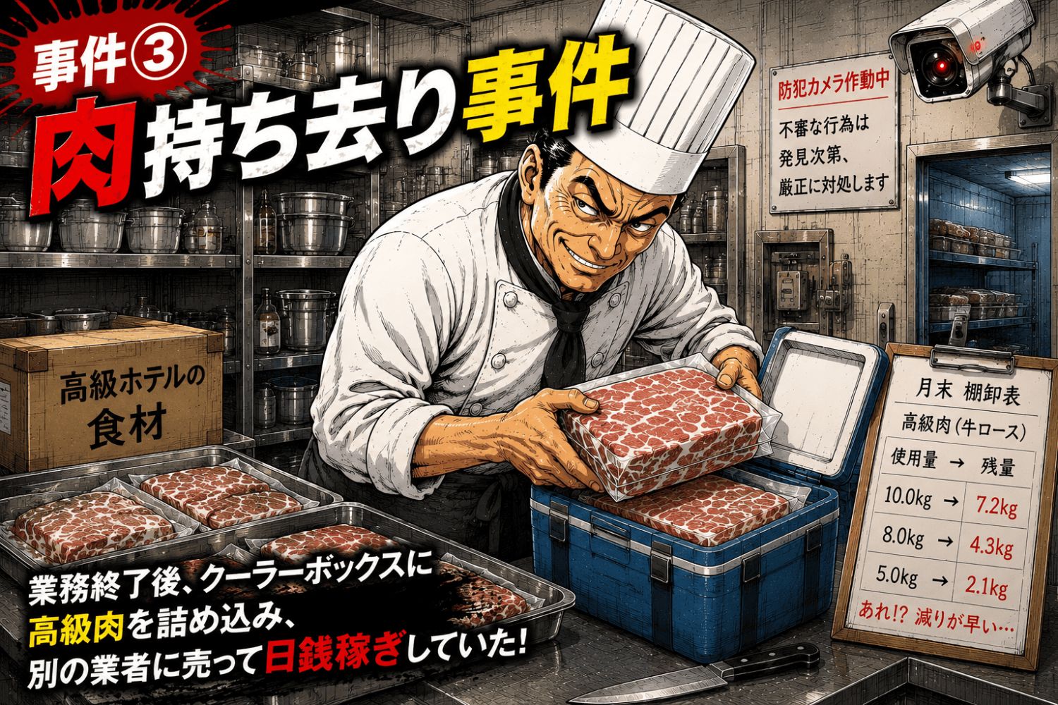 事件③ 「肉持ち去り事件」