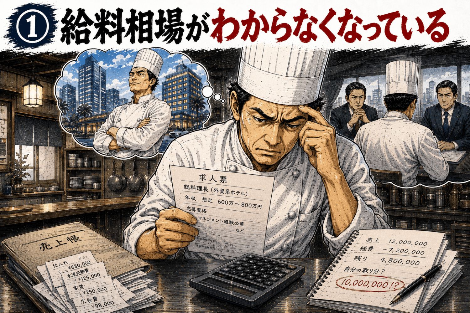 ①給料相場がわからなくなっている