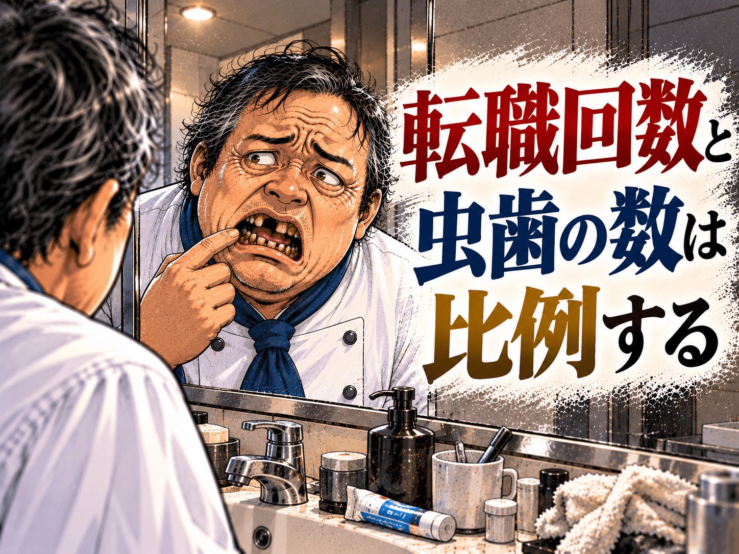 転職回数と虫歯の数は比例する